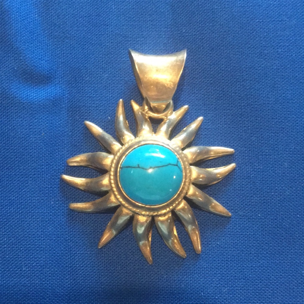 Turquoise SS Designer Pendant